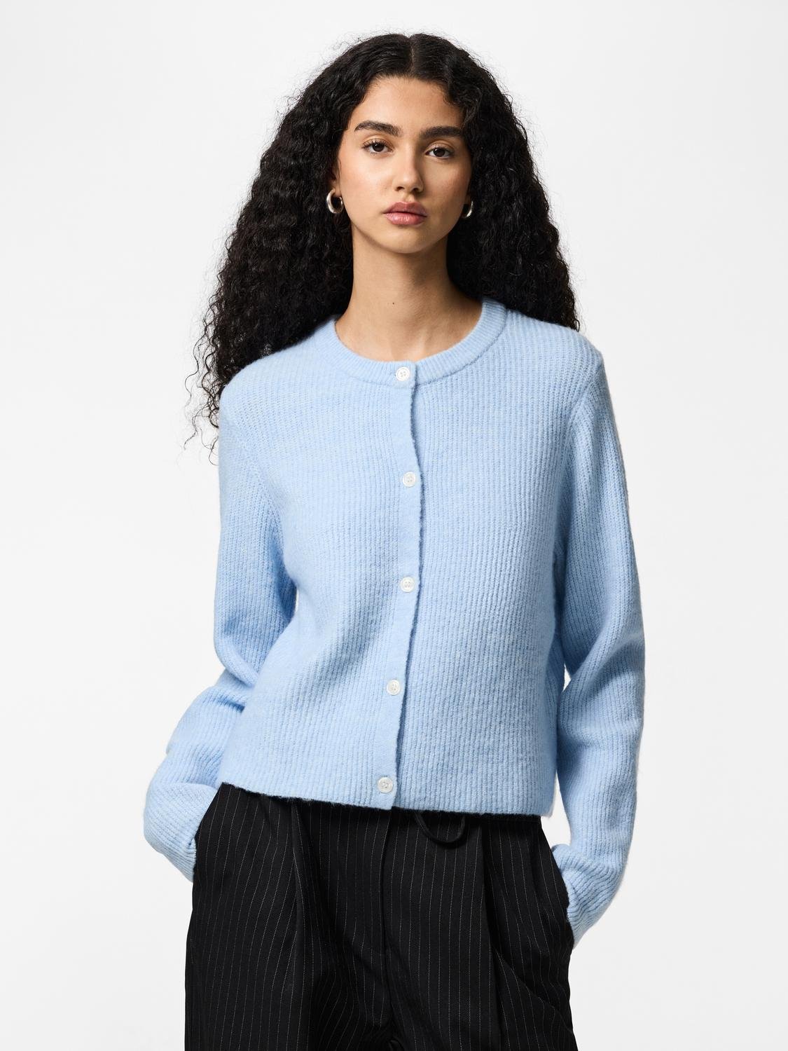 PCSILLY Knit Cardigan - Cashmere Blue - VERO MODA & VILA Bergvik